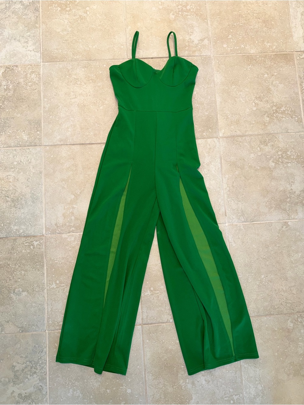 BRAND NEW Green Wide-Leg Jumpsuit